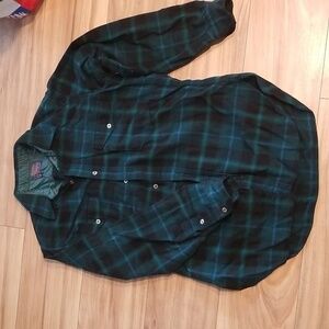 Vintage Pendleton Virgin Wool Plaid Shirt Mens 15.5 Medium Tartan Plaid Unisex